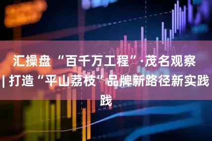 汇操盘 “百千万工程”·茂名观察 | 打造“平山荔枝”品牌新路径新实践